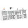 Sideboard with LED Lights White 283x37x100 cm Colour white Quantity in Package 1 