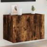 TV Wall Cabinet with LED Lights Smoked Oak 60x35x41 cm Colour smoked oak Size 60 x 35 x 41 cm Quantity in Package 1 