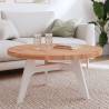 Table Top Ø90x4 cm Round Solid Wood Beech Colour brown Size 90 x 4 cm Quantity in Package 1 