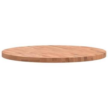 Table Top Ø90x4 cm Round Solid Wood Beech - Hipo Market