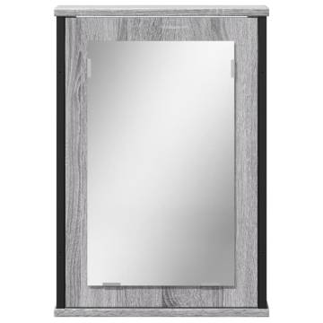 Bathroom Mirror Cabinet Grey Sonoma - 42x12x60 cm