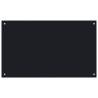 Black Tempered Glass Kitchen Backsplash 100x60 cm - HipoMarket