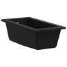 Black Granite Kitchen Sink with Overflow Hole - Stylish & Durable