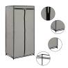 Wardrobe Grey 75x50x160 cm Colour grey Quantity in Package 1 Amount 