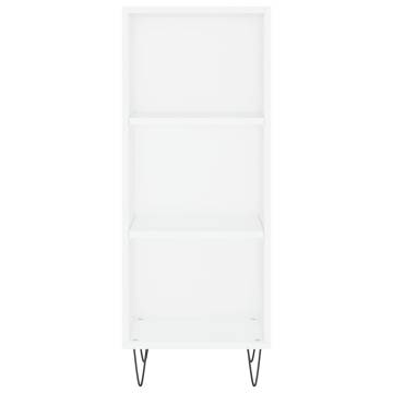 Stylish Highboard White 34.5x34x180 cm - Elegant Storage Solution