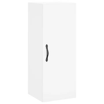 Stylish Highboard White 34.5x34x180 cm - Elegant Storage Solution