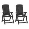 Keter Reclining Garden Chairs Corsica - 2 pcs Grey