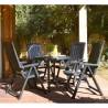 Keter Reclining Garden Chairs Corsica - 2 pcs Grey