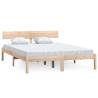 Solid Wood Pine Bed Frame - 160x200 cm | Hipo Market