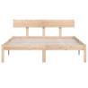 Solid Wood Pine Bed Frame - 160x200 cm | Hipo Market