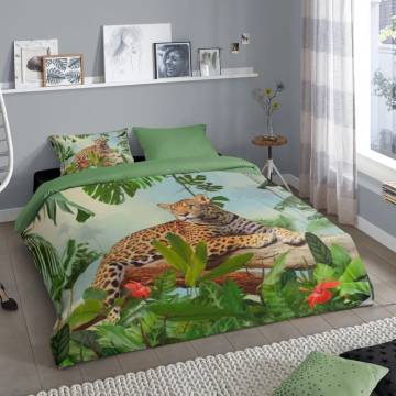 Good Morning Duvet Cover JUNGLE 200x200/220 cm - Multicolour