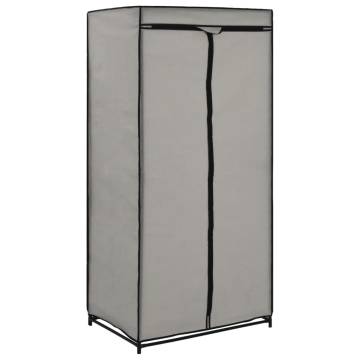 Stylish Grey Wardrobe 75x50x160 cm - Durable & Practical