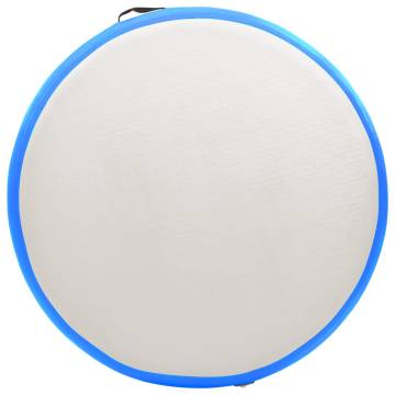 Inflatable Gymnastic Mat 100x100 cm with Pump - PVC Blue