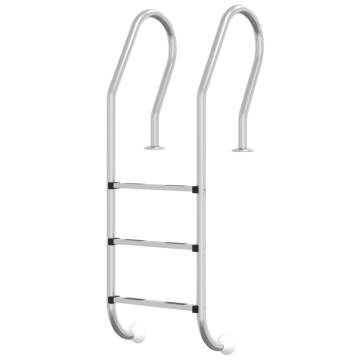 Pool Ladder 54x38x158 cm - Durable 304 Stainless Steel