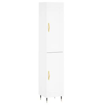 Elegant Highboard in White - Stylish Storage Solution