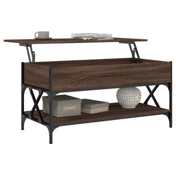 Stylish Brown Oak Coffee Table - 100x50x50 cm