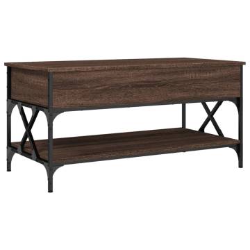 Stylish Brown Oak Coffee Table - 100x50x50 cm