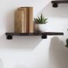 Wall Shelf Dark Brown 40x30x2 cm Treated Solid Wood Oak Colour dark brown Size 40 x 30 x 2 cm Quantity in Package 1 Number of Pieces 