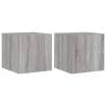 TV Wall Cabinets with LED Lights - Grey Sonoma | HipoMarket