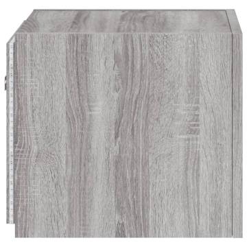 TV Wall Cabinets with LED Lights - Grey Sonoma | HipoMarket