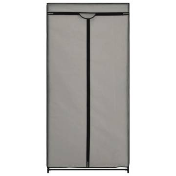 Stylish Grey Wardrobe 75x50x160 cm - Durable & Practical