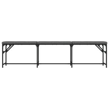 Dark Grey Dining Bench 186x32x45 cm - Stylish & Comfortable