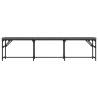 Dark Grey Dining Bench 186x32x45 cm - Stylish & Comfortable