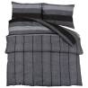 Dark Grey Duvet Cover Set 155x220 cm - 100% Cotton Comfort