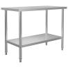 Kitchen Work Table 120x60x85 cm Stainless Steel Size 120 x 60 x 85 cm Quantity in Package 1 