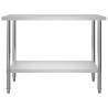 Stainless Steel Kitchen Work Table 120x60x85 cm - Heavy Duty