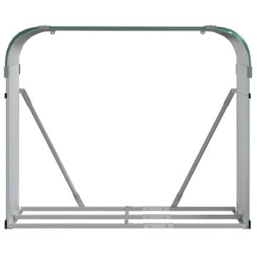 Log Holder Green 120x45x100 cm - Galvanised Steel | Hipo Market