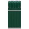 Log Holder Green 120x45x100 cm - Galvanised Steel | Hipo Market