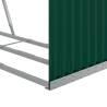 Log Holder Green 120x45x100 cm - Galvanised Steel | Hipo Market