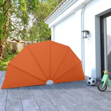 Collapsible Terrace Side Awning Terracotta - 160 cm