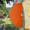 Collapsible Terrace Side Awning Terracotta - 160 cm