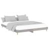 Grey Sonoma Bed Frame 200x200 cm | Durable Engineered Wood