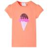 Kids' T-shirt Neon Orange 104 Colour orange Size 104 (3-4y) 