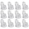 White Chair Covers for Wedding Banquet - Set of 12