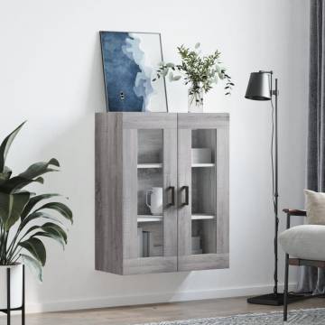 Wall Mounted Cabinet Grey Sonoma - Stylish Storage Solution