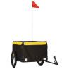 Bike Trailer Black and Yellow - 45 kg Iron | Hipo Market