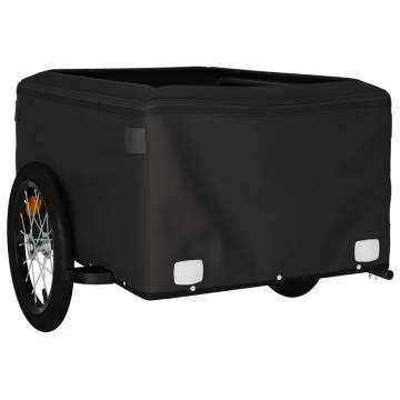 Bike Trailer Black and Yellow - 45 kg Iron | Hipo Market