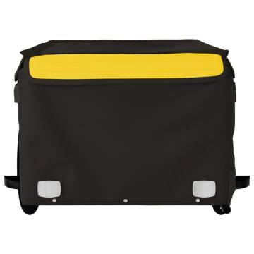 Bike Trailer Black and Yellow - 45 kg Iron | Hipo Market