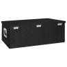 Durable Black Aluminium Storage Box - 90x47x33.5 cm