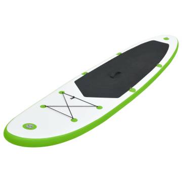 Inflatable Stand Up Paddle Board Set - Green and White