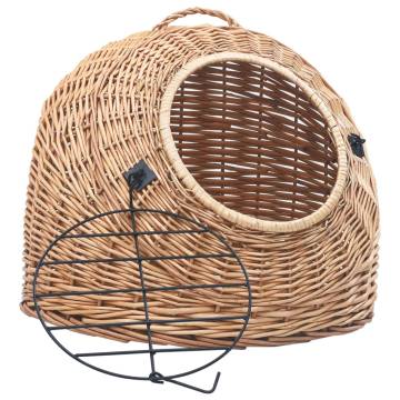 Cat Transporter 60x45x45 cm - Natural Willow Carrier