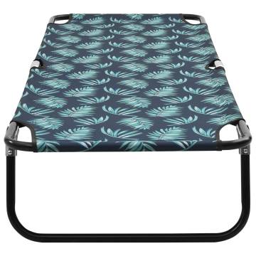 Folding Sun Lounger - Steel Leaf Pattern | HipoMarket