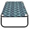 Folding Sun Lounger - Steel Leaf Pattern | HipoMarket