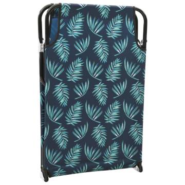 Folding Sun Lounger - Steel Leaf Pattern | HipoMarket