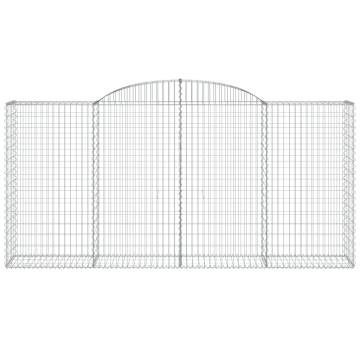 Arched Gabion Basket 300x50x140/160 cm - Galvanised Iron