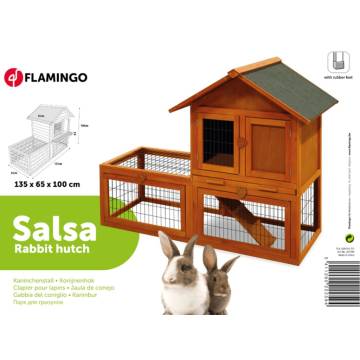 FLAMINGO Rabbit Hutch Salsa - Cozy Space for Your Rabbits